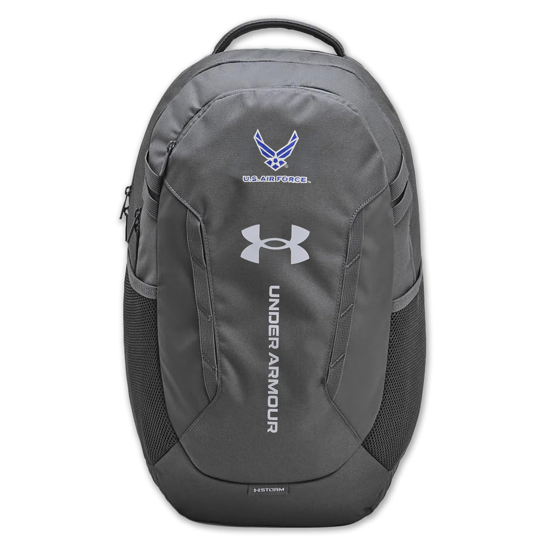 U.S. Air Force Wings Under Armour Hustle 6.0 Backpack (Grey)
