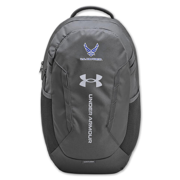 U.S. Air Force Wings Under Armour Hustle 6.0 Backpack (Grey)