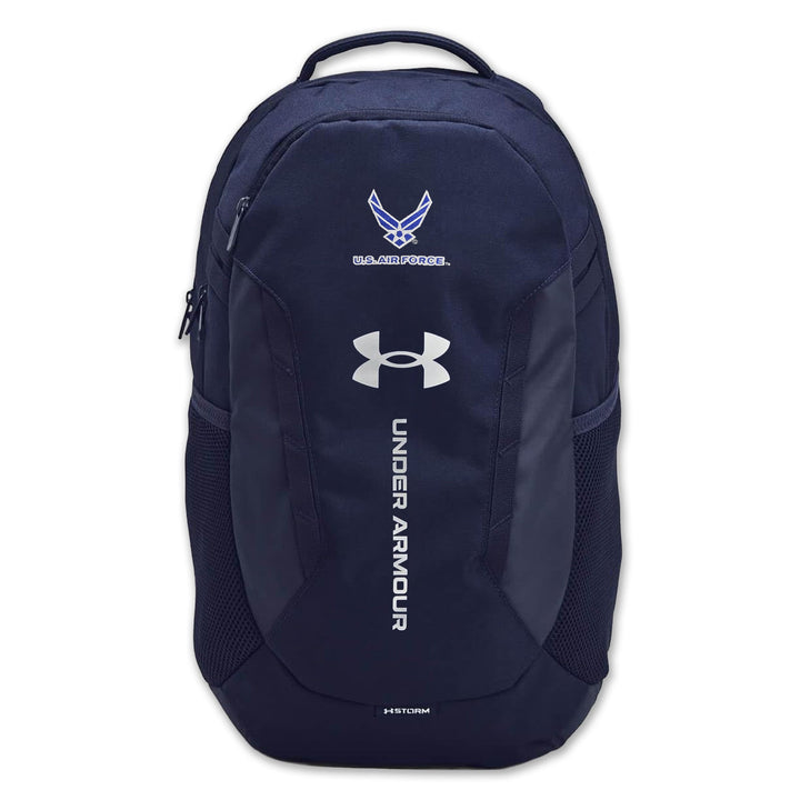 U.S. Air Force Wings Under Armour Hustle 6.0 Backpack (Navy)
