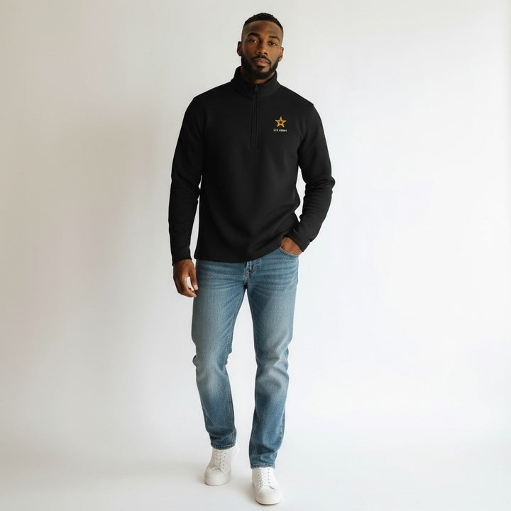 U.S. Army Men's Insider 1/4 Zip Pullover (Black)*
