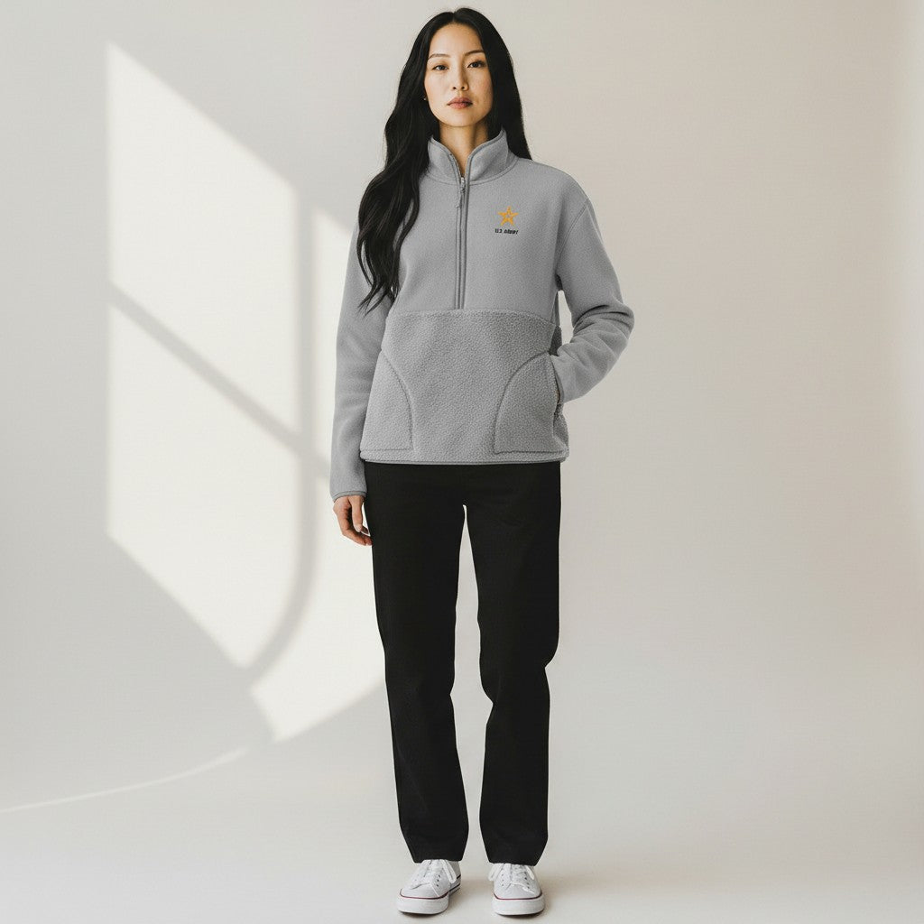 U.S. Army Women's Figure 1/2 Zip Pullover (Skyscraper)*