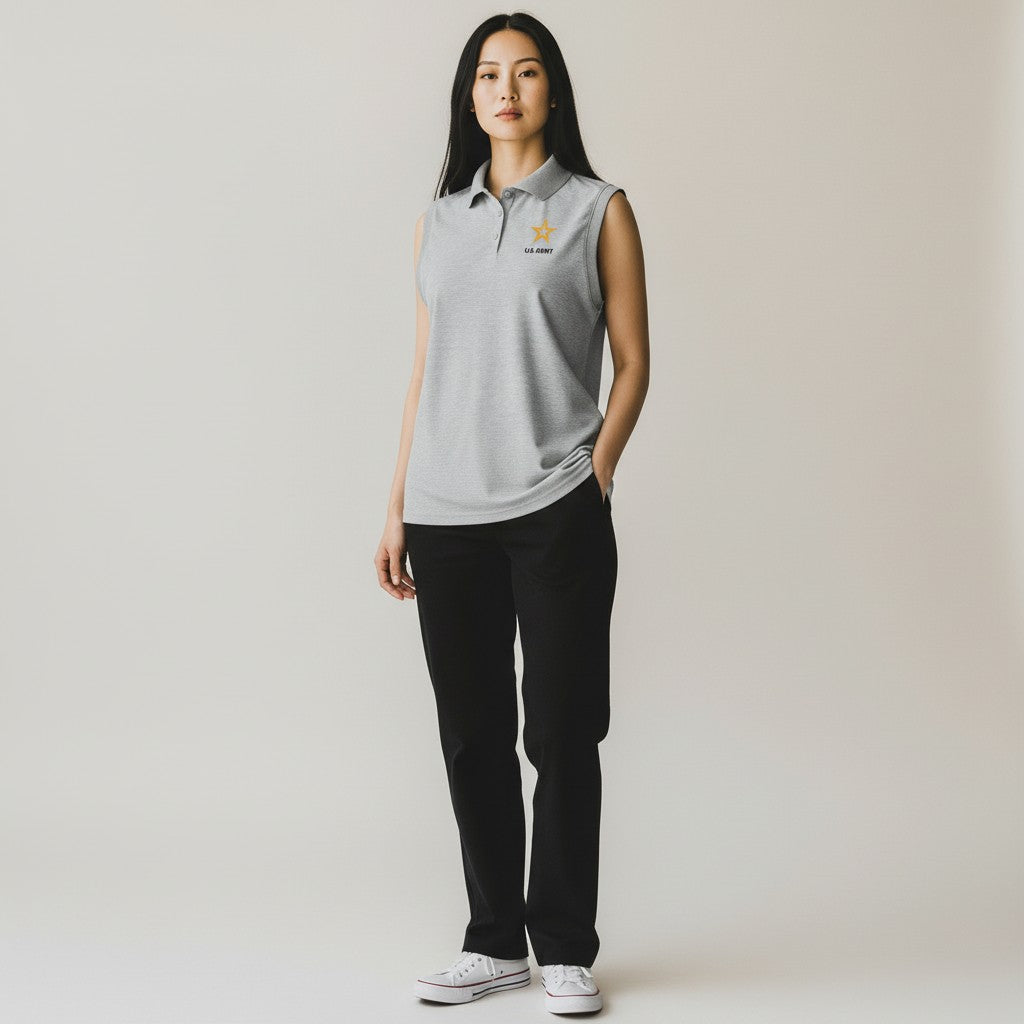 U.S. Army Women's Recap Sleeveless Polo (Skyscraper Heather)*