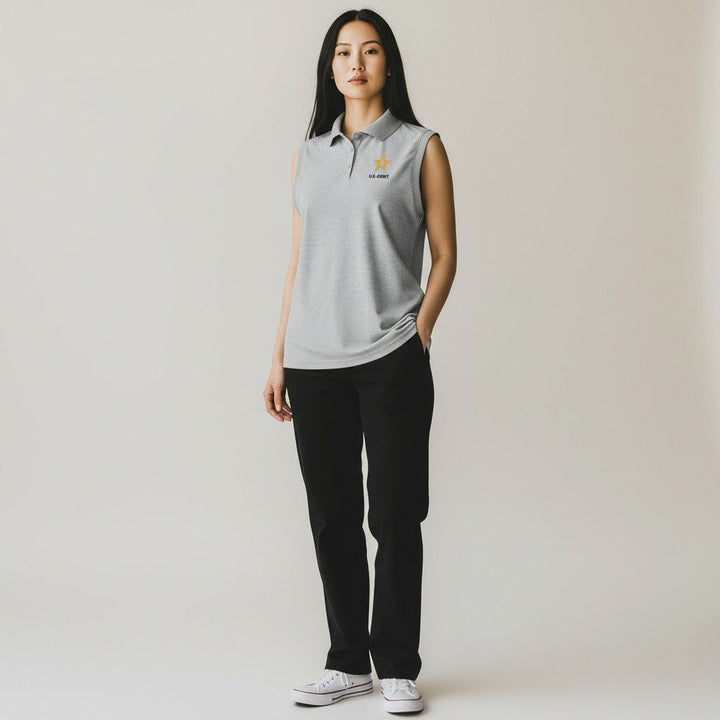 U.S. Army Women's Recap Sleeveless Polo (Skyscraper Heather)*