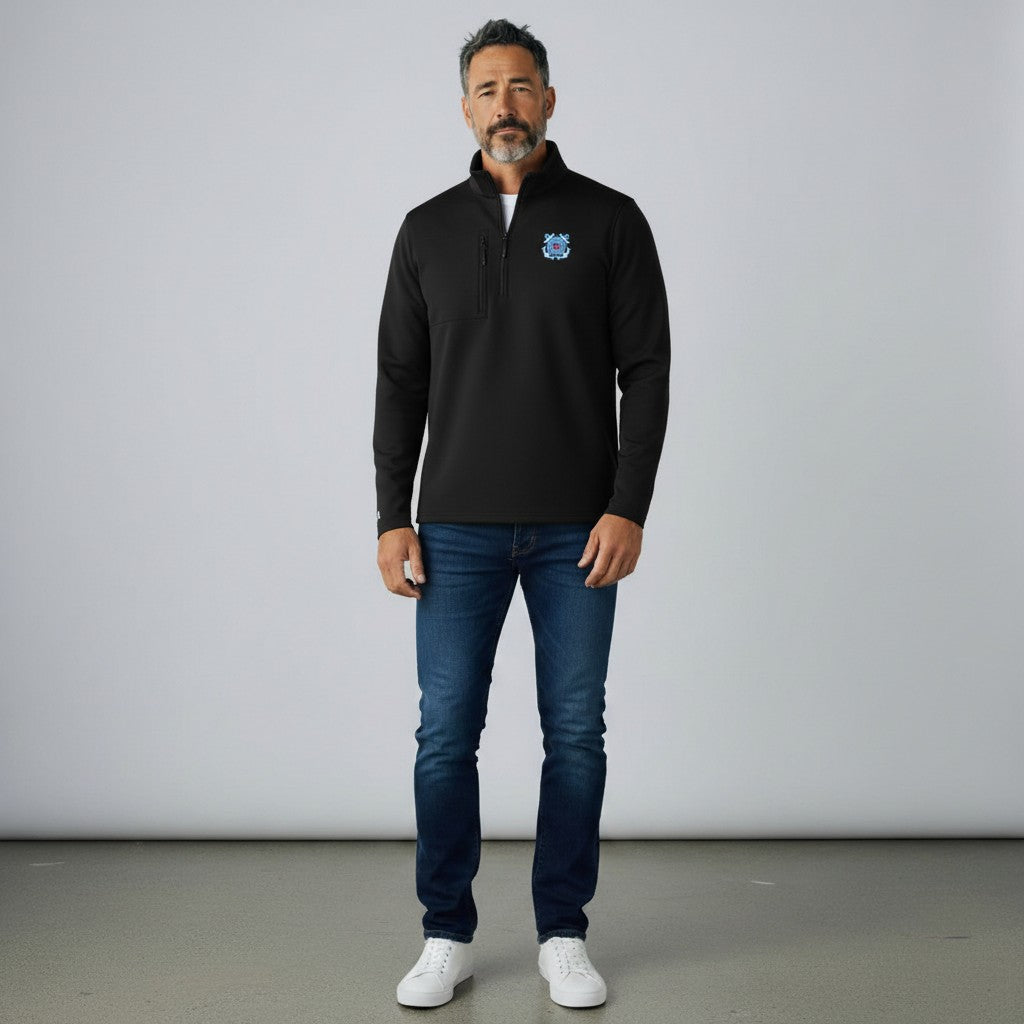 U.S. Coast Guard Men's Insider 1/4 Zip Pullover (Black)*