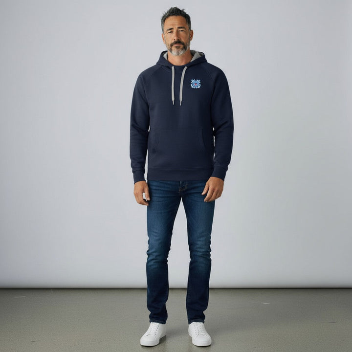 U.S. Coast Guard Men's Victory Pullover Hood Tall (Navy)*