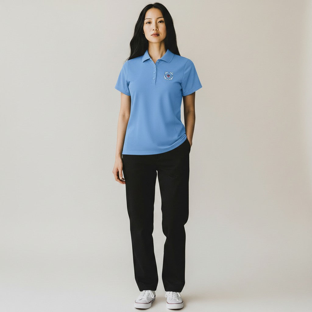 U.S. Coast Guard Women's Legacy Pique Polo (Columbia Blue)*