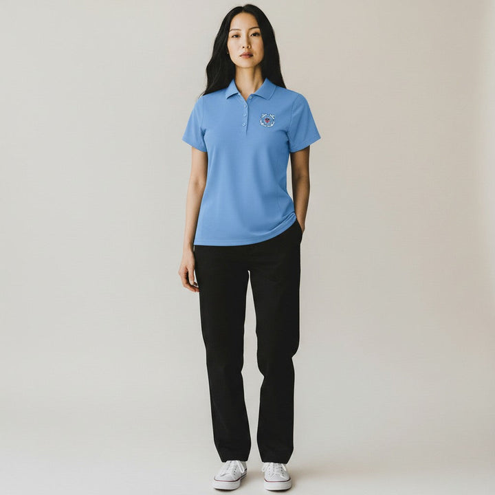 U.S. Coast Guard Women's Legacy Pique Polo (Columbia Blue)*