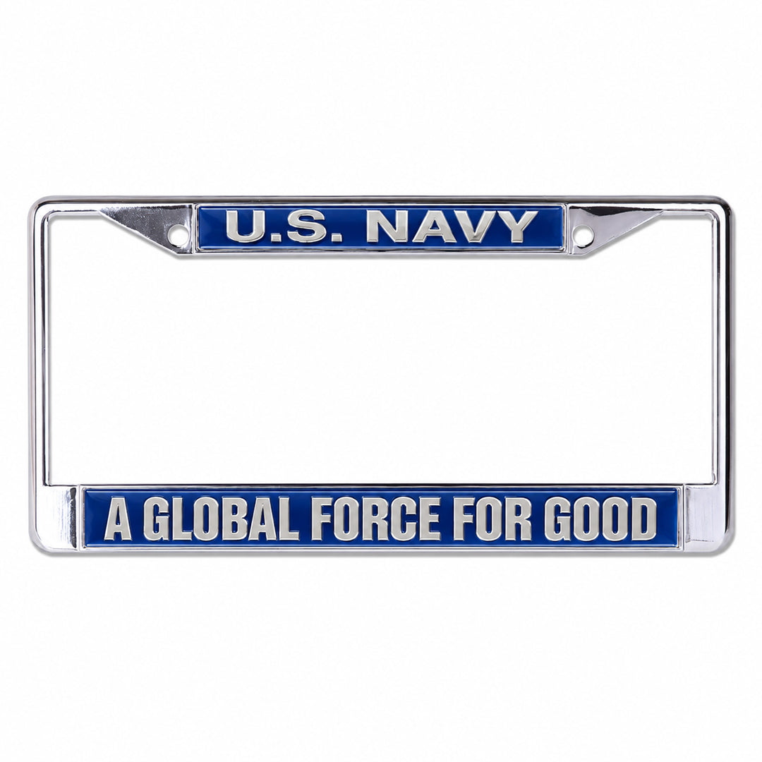 U.S. Navy A Global Force For Good License Plate Frame