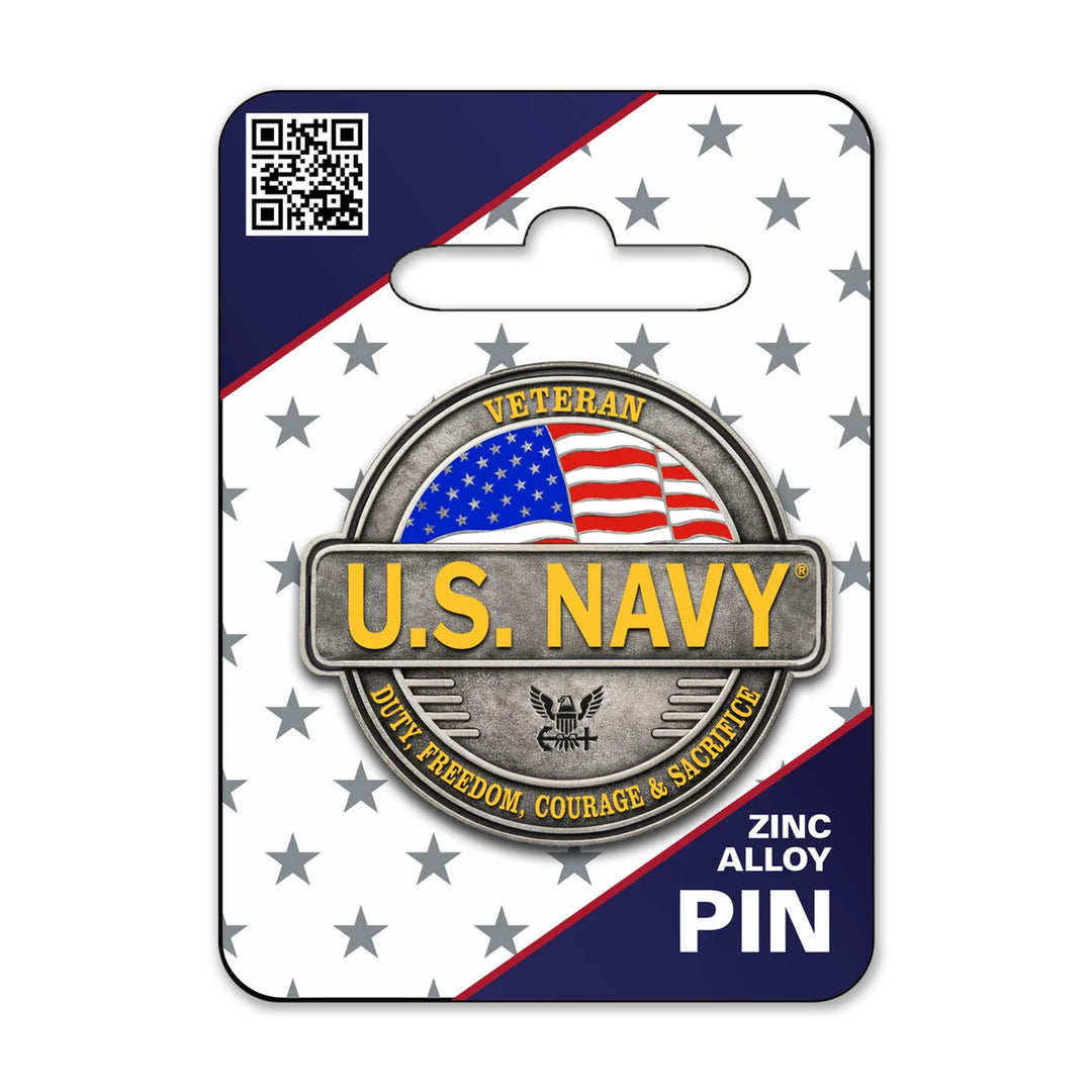 U.S. Navy Veteran Pin