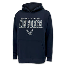 Load image into Gallery viewer, United States Air Force Tackle Twill Embroidered Hood (Navy)