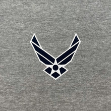 Load image into Gallery viewer, Air Force Wings Tackle Twill Embroidered Fleece Quarter Zip (Grey)