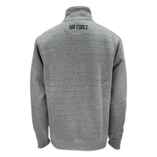 Load image into Gallery viewer, Air Force Wings Tackle Twill Embroidered Fleece Quarter Zip (Grey)