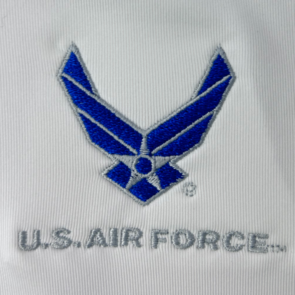 U.S. Air Force Wings Under Armour Hustle 5.0 Backpack (Navy)