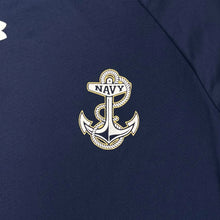 Load image into Gallery viewer, Navy Under Armour Left Chest Anchor Tech T-Shirt (Navy)