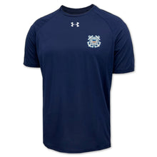 Load image into Gallery viewer, Coast Guard Under Armour Left Chest Seal Tech T-Shirt (Navy)
