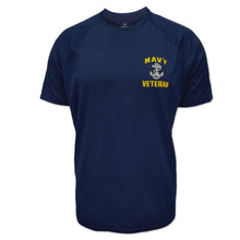 Load image into Gallery viewer, Navy Under Armour Left Chest Anchor Veteran Tech T-Shirt (Navy)