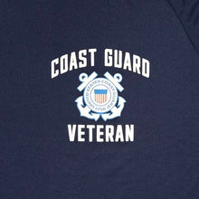 Load image into Gallery viewer, Coast Guard Under Armour Left Chest Seal Veteran Tech T-Shirt (Navy)