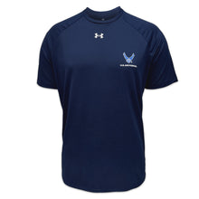 Load image into Gallery viewer, Air Force Under Armour Left Chest Wings Tech T-Shirt (Navy)