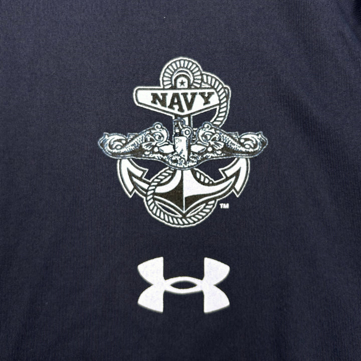 Navy Under Armour Anchor Silent Service Spine Tech T-Shirt (Navy)