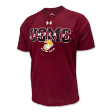 Load image into Gallery viewer, USMC Under Armour Semper Fi EGA Tech T-Shirt (Cardinal)