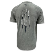 Load image into Gallery viewer, Navy Under Armour Damn the Torpedoes Ship T-Shirt (Grey)