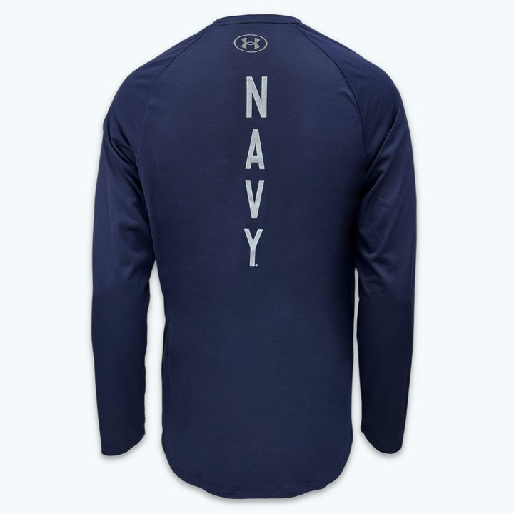 Navy Under Armour Anchor Silent Service Spine Long Sleeve T-Shirt (Navy)