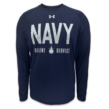 Load image into Gallery viewer, Navy Under Armour 2023 Rivalry Silent Service Tech Long Sleeve T-Shirt (Navy)
