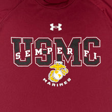 Load image into Gallery viewer, USMC Under Armour Semper Fi EGA Tech Long Sleeve T-Shirt (Cardinal)