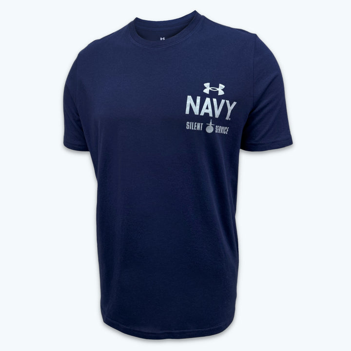 Navy Under Armour Anchor Silent Service Performance Cotton T-Shirt (Navy)