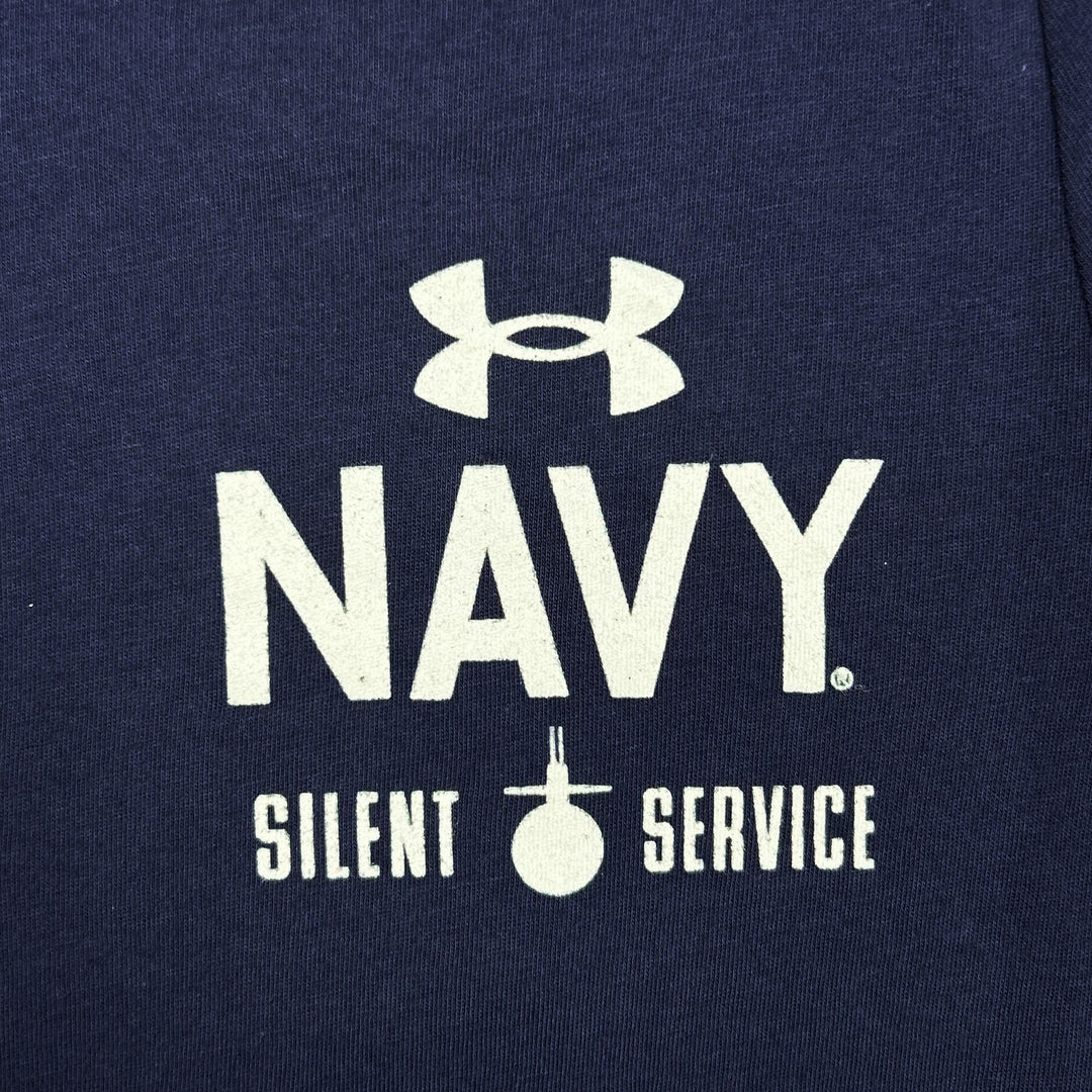 Navy Under Armour Anchor Silent Service Performance Cotton T-Shirt (Navy)