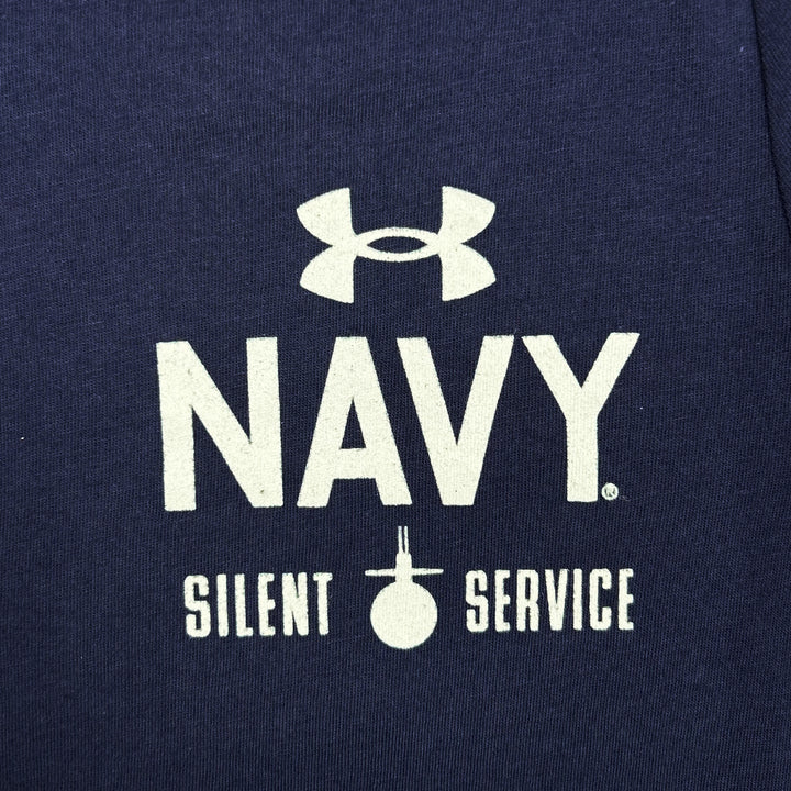 Navy Under Armour Anchor Silent Service Performance Cotton T-Shirt (Navy)