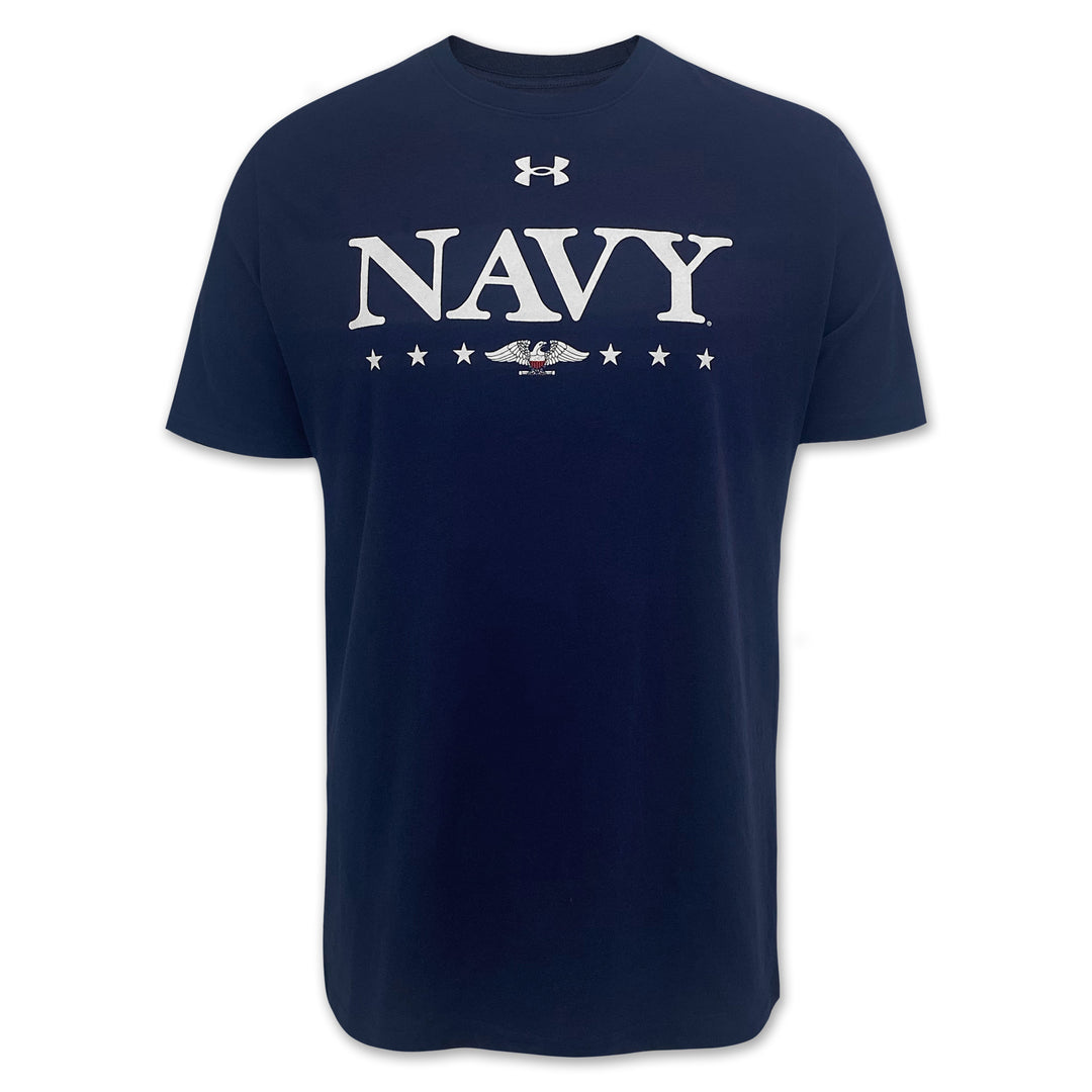 Navy Under Armour 2025 Rivalry Navy Eagle Cotton T-Shirt (Navy)