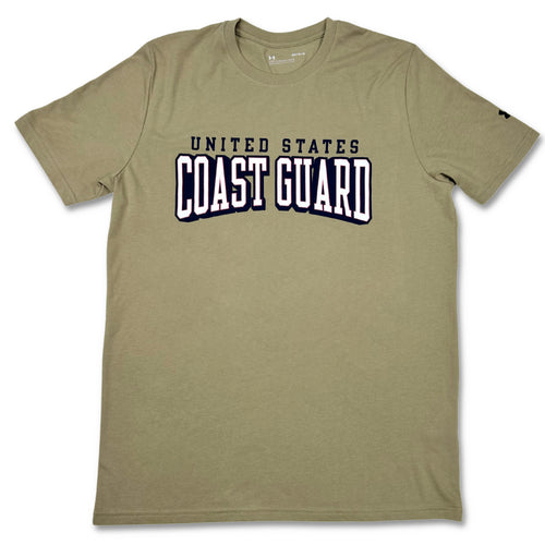 United States Coast Guard 3D Performance Cotton T-Shirt (Tan)