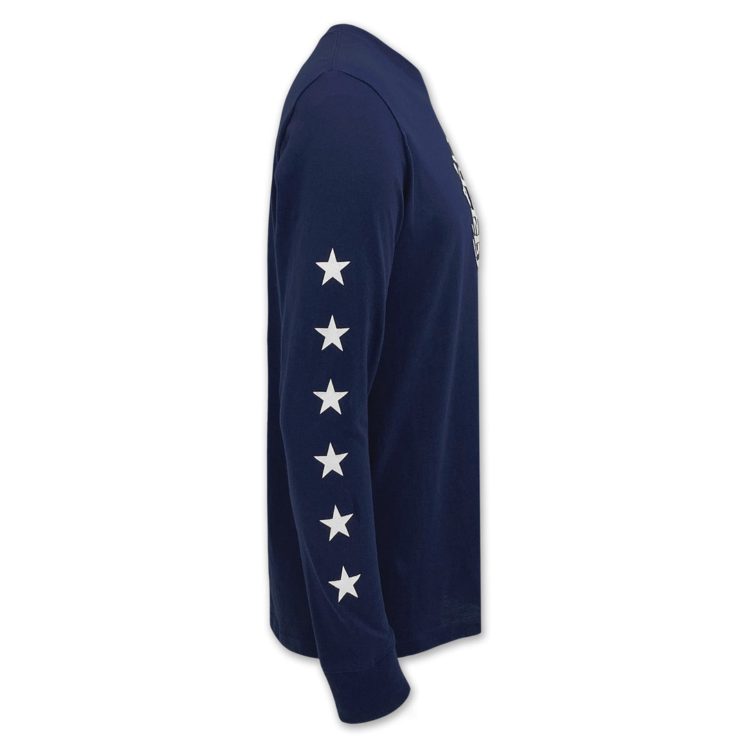 Navy Anchor Under Armour Performance Cotton LS T-Shirt (Navy)