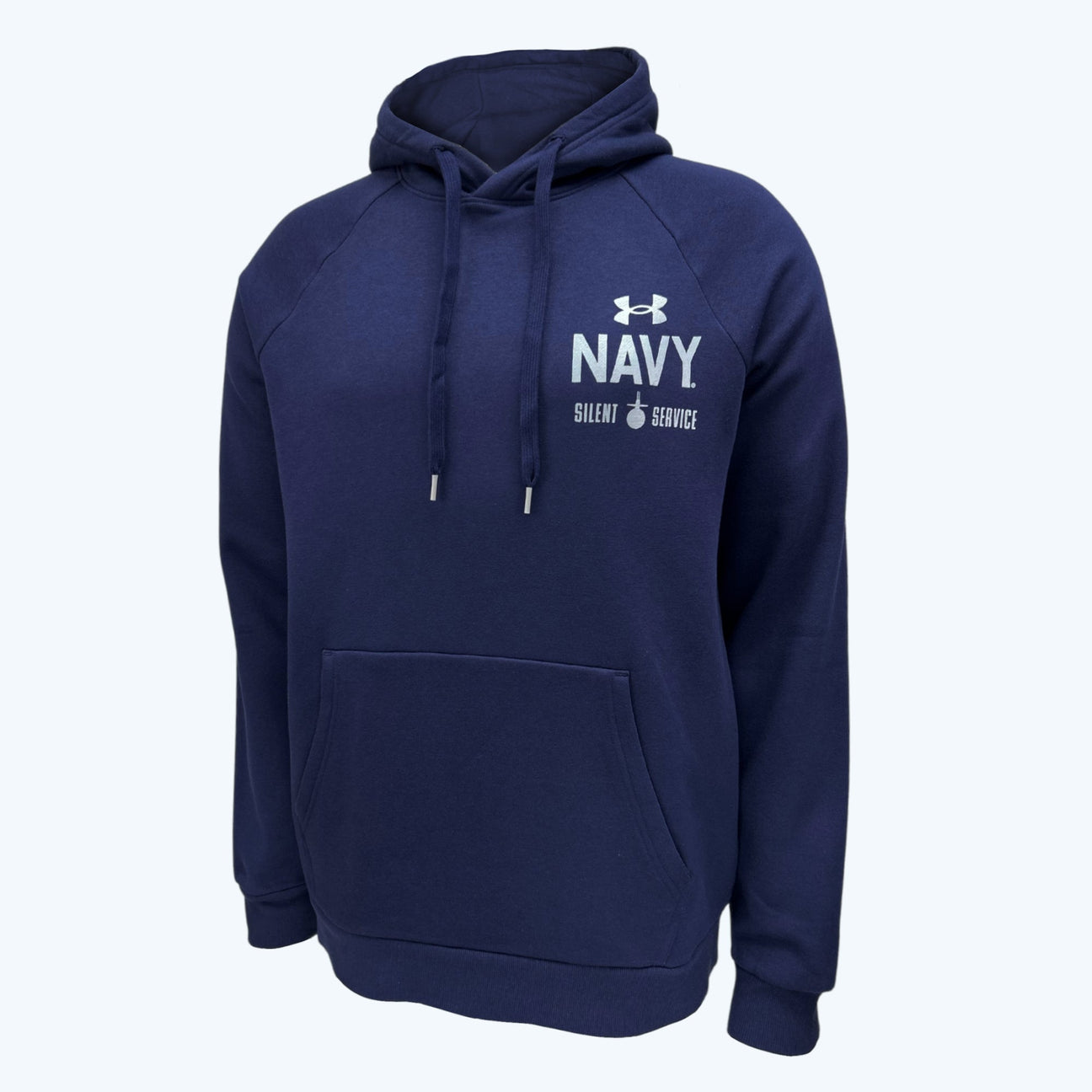 Navy Under Armour Anchor Silent Service Performance Cotton Hood (Navy)