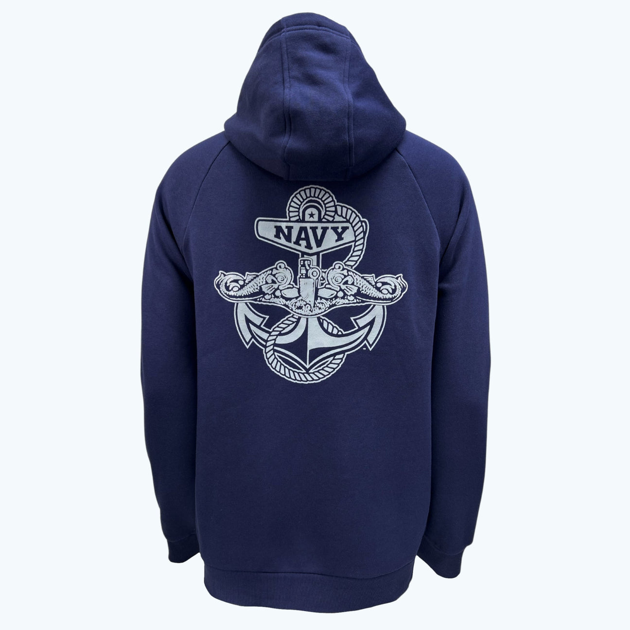 Navy Under Armour Anchor Silent Service Performance Cotton Hood (Navy)