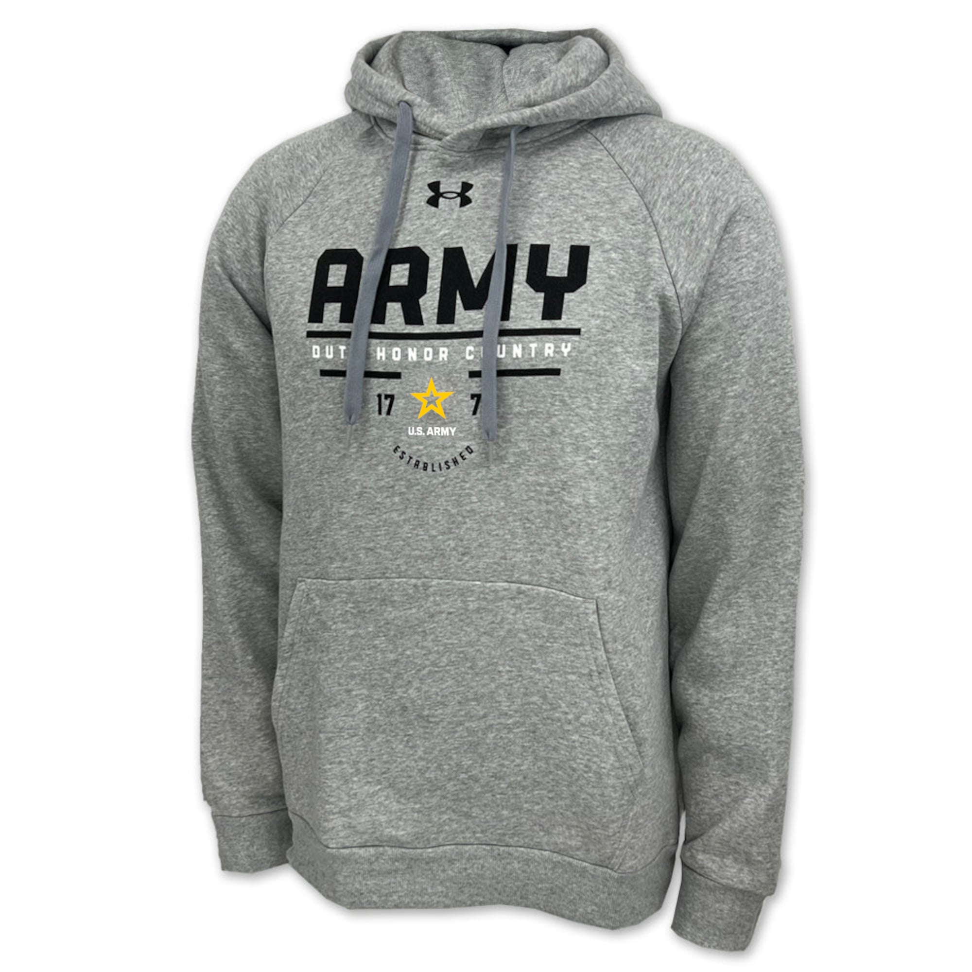 U.S. Army Star Under Armour All Day Fleece Hood (OD Green), SM