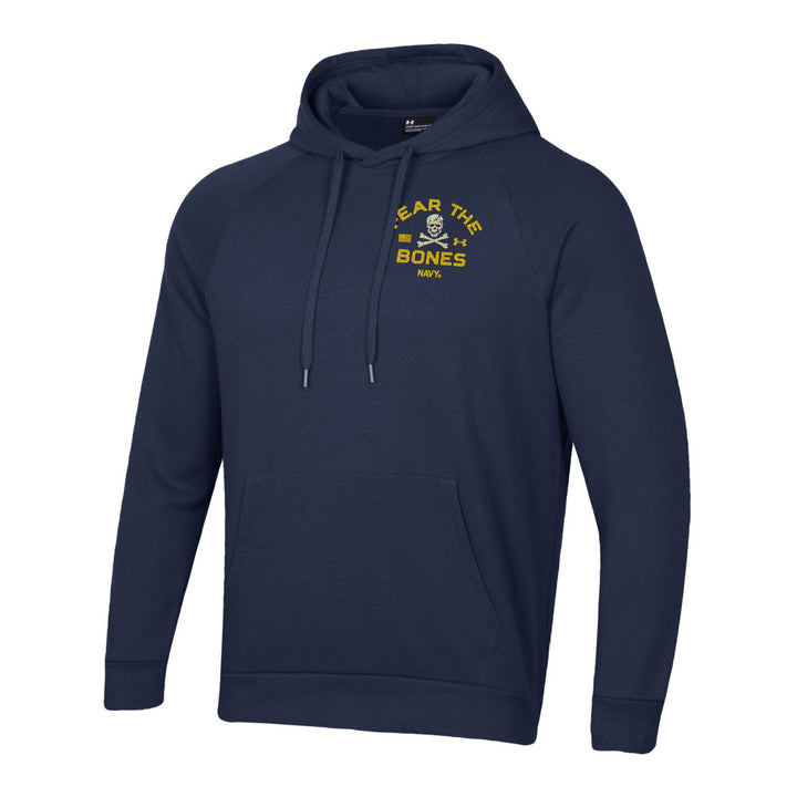 Navy Under Armour 2-Sided Fear the Bones Fleece Hood (Navy)