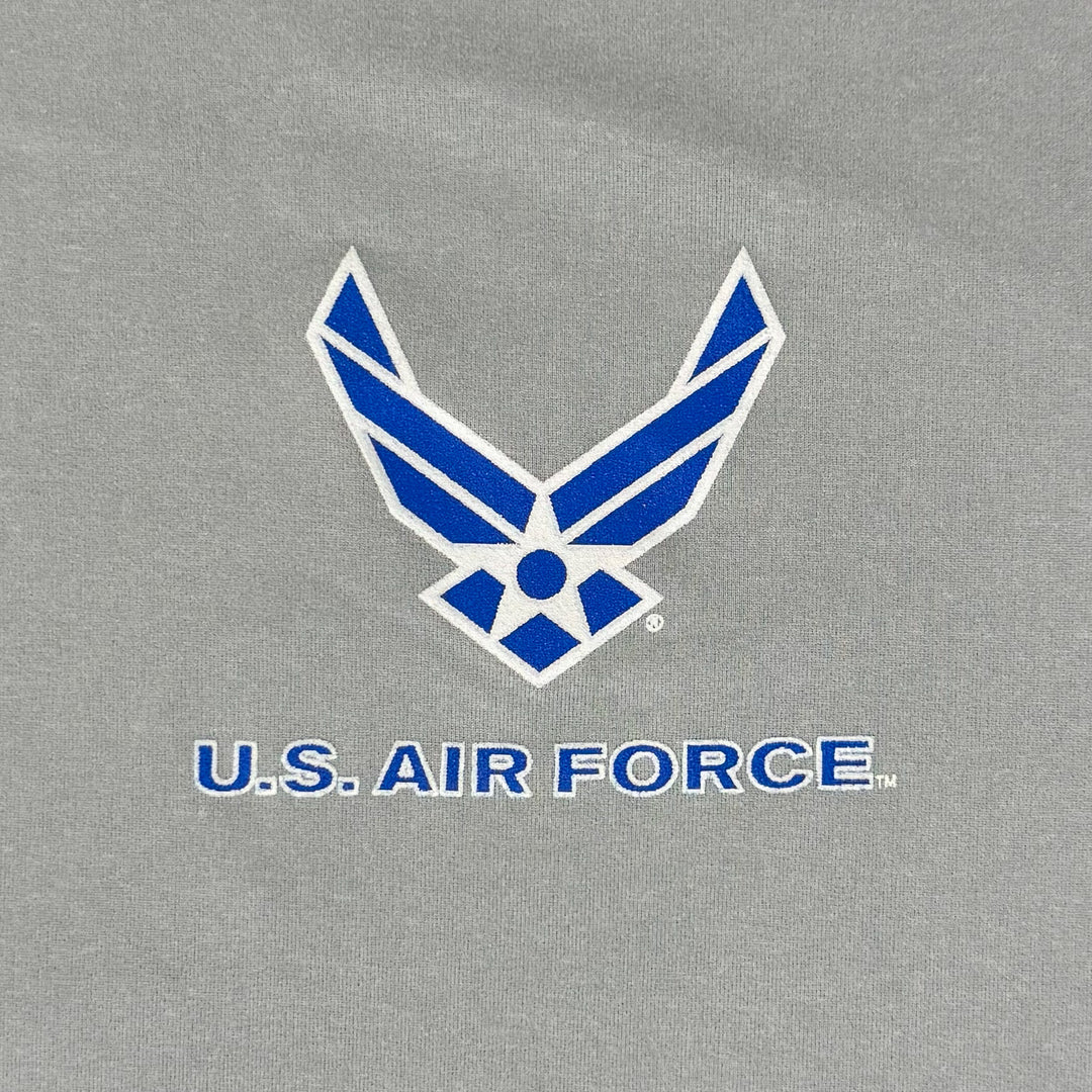 United States Air Force Wings Under Armour Tech Long Sleeve T-Shirt (Grey)