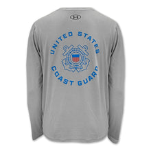 Load image into Gallery viewer, United States Coast Guard Seal Under Armour Tech Long Sleeve T-Shirt (Grey)