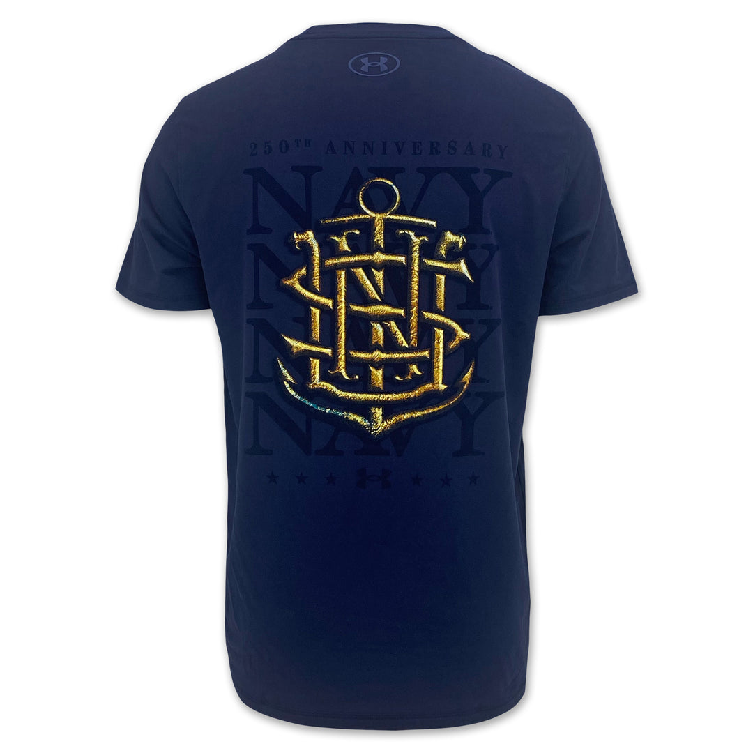 Navy Under Armour 2025 Rivalry Navy Anchor Tech T-Shirt (Navy)