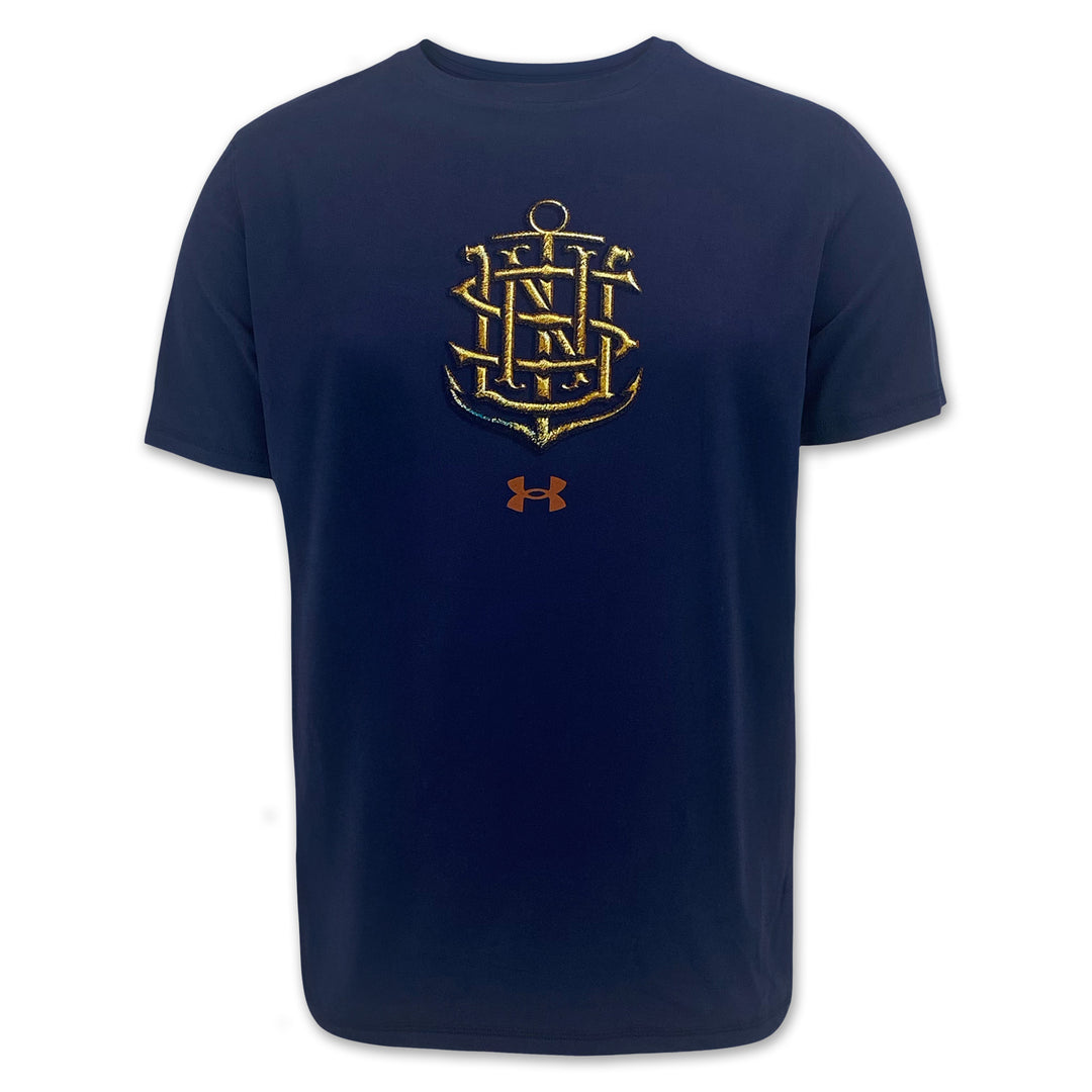 Navy Under Armour 2025 Rivalry Navy Anchor Tech T-Shirt (Navy)
