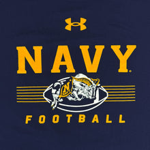 Load image into Gallery viewer, Navy Under Armour Football Tech Stretch T-Shirt (Navy)
