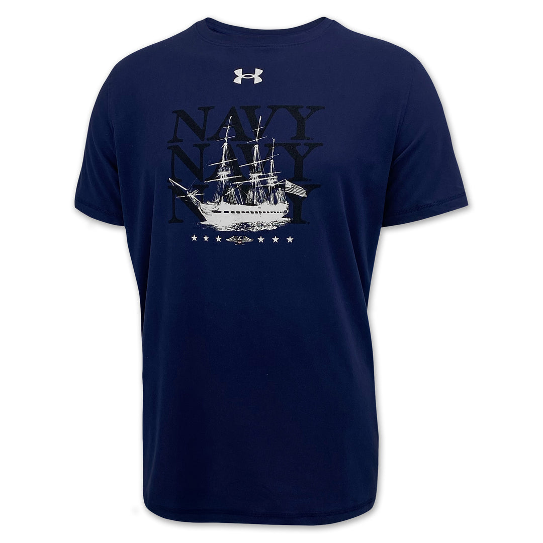 Navy Under Armour 2025 Rivalry Navy Ship Tech T-Shirt (Navy)