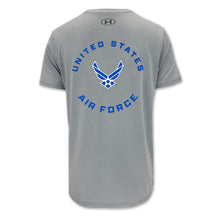 Load image into Gallery viewer, United States Air Force Wings Under Armour Tech T-Shirt (Grey)