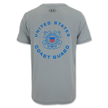Load image into Gallery viewer, United States Coast Guard Seal Under Armour Tech T-Shirt (Grey)