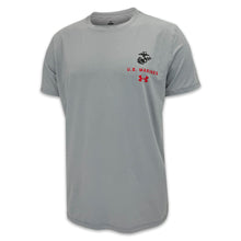 Load image into Gallery viewer, United States Marines EGA Under Armour Tech T-Shirt (Grey)