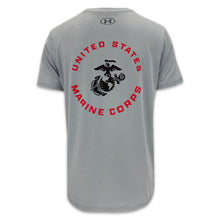 Load image into Gallery viewer, United States Marines EGA Under Armour Tech T-Shirt (Grey)
