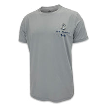 Load image into Gallery viewer, United States Navy Anchor Under Armour Tech T-Shirt (Grey)