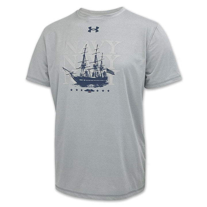Under Armour Navy Ship Tech T-Shirt (Grey)